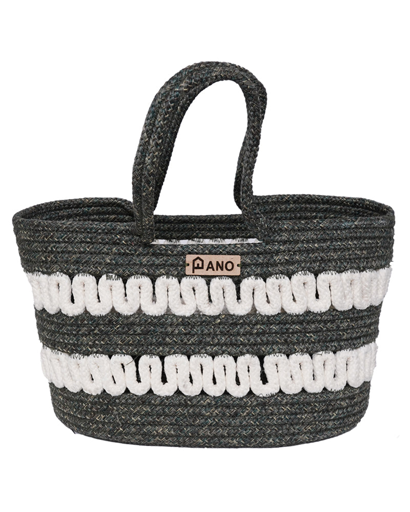 Solana Multi Purpose Green Tote Hand Basket