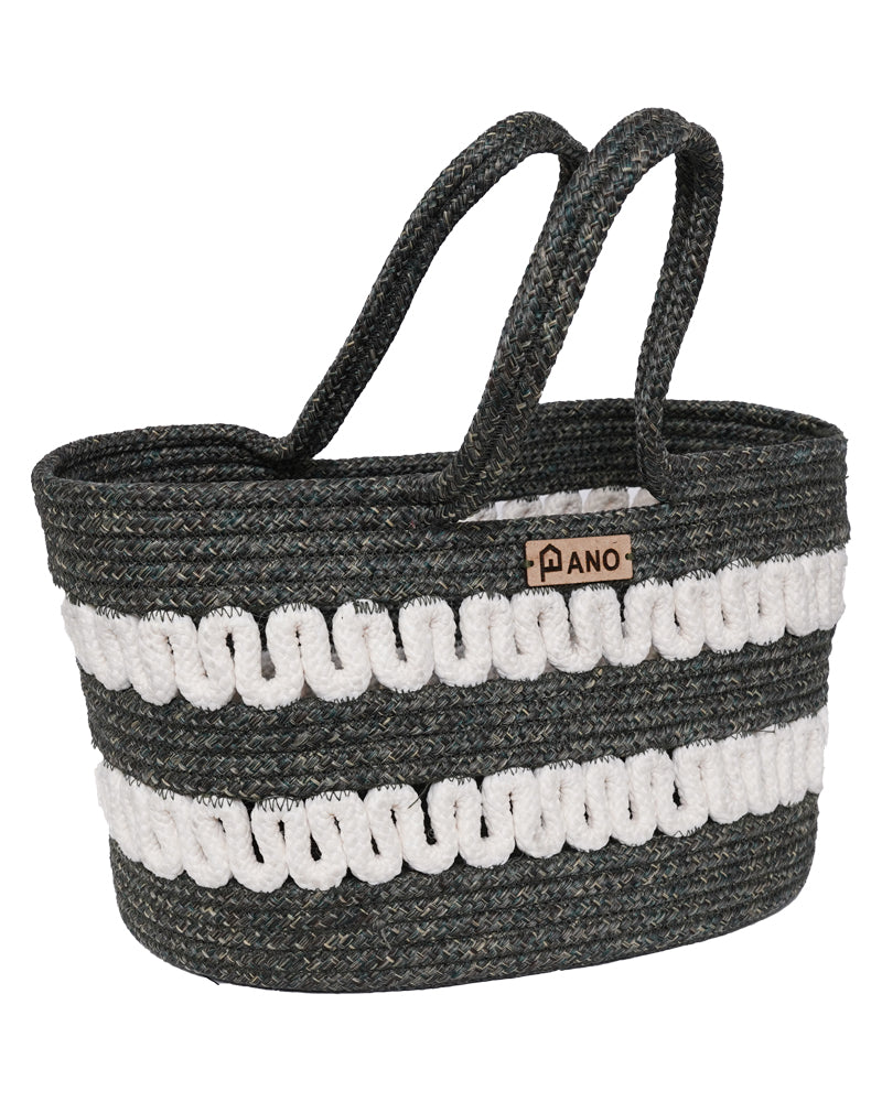 Solana Multi Purpose Green Tote Hand Basket