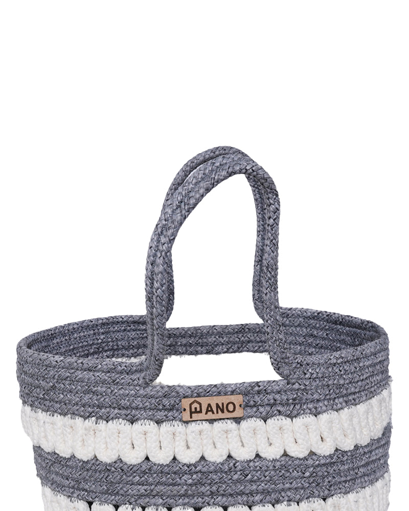 Solana Multi Purpose Grey Tote Hand Basket