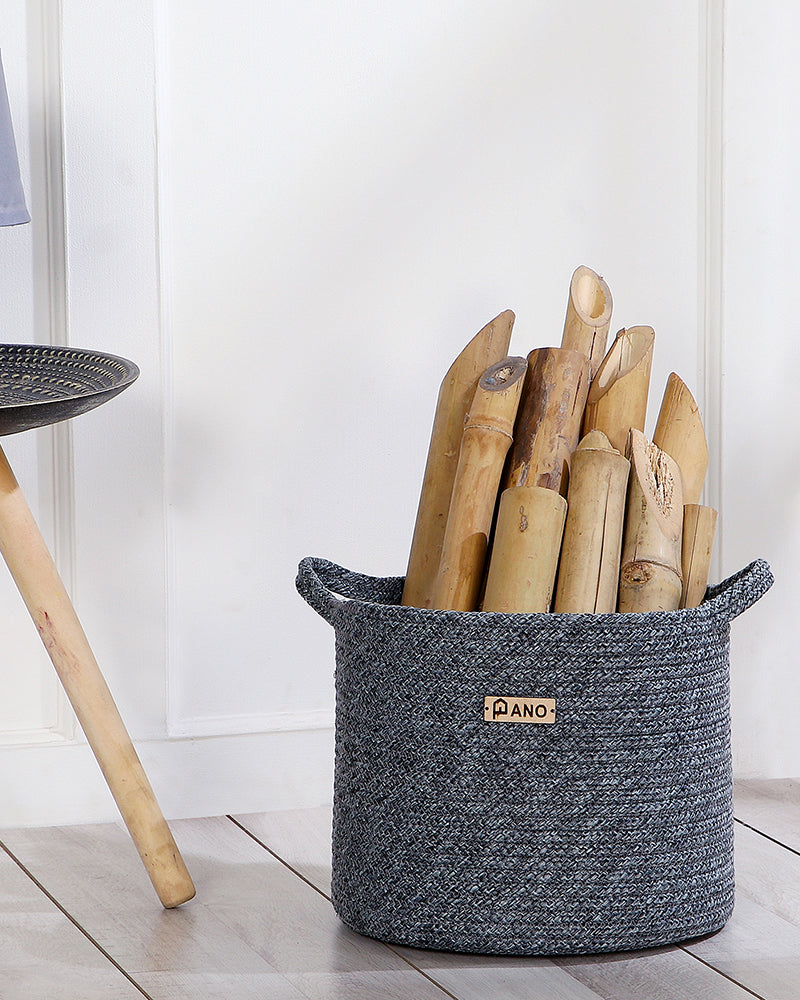 Utility Regalia Polypropylene Textured Basket Pano