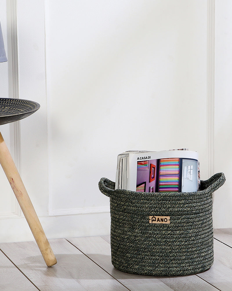 Utility Regalia Polypropylene Textured Basket Pano