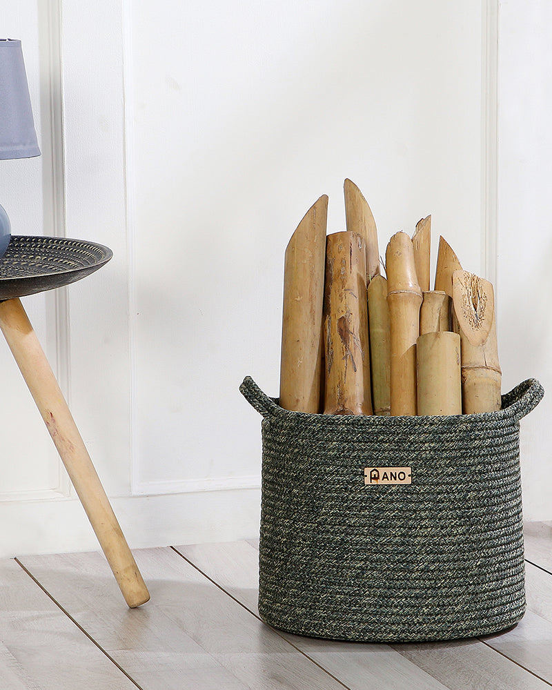 Utility Regalia Polypropylene Textured Basket Pano