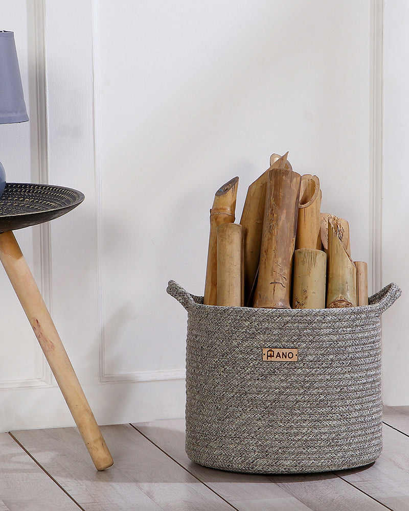 Utility Regalia Polypropylene Textured Basket Pano