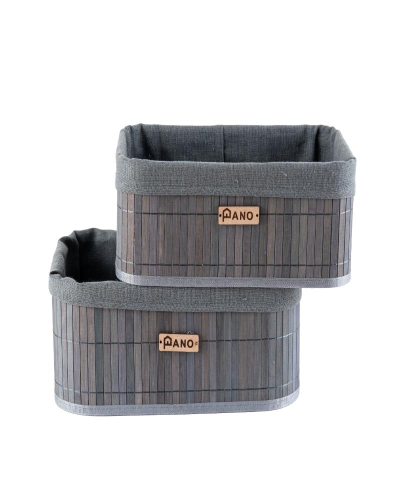 Bamboo Kitchen Utility Zurich Basket Woody Brown | Storage Organiser - Pano (Copy)