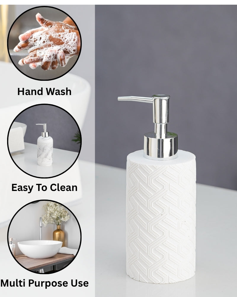 Exclusive Polyresin Soap Dispenser for Handwash for Bathroom Vanilla - Pano