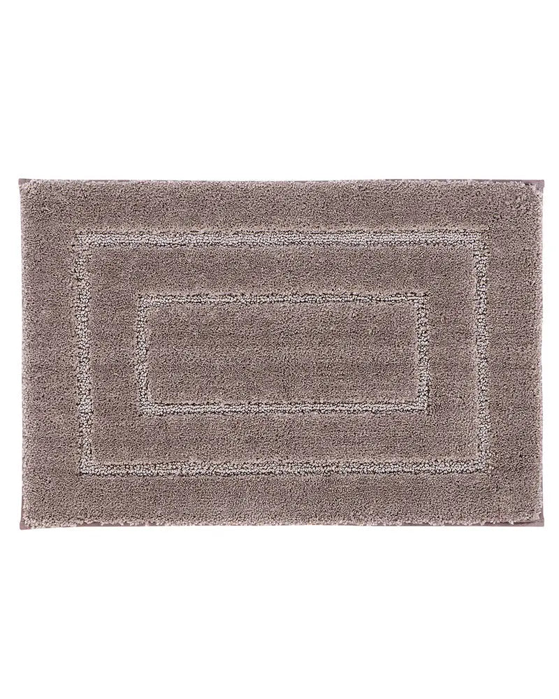 Triple Frame Anti Skid Super Soft Med Brown Bathmat
