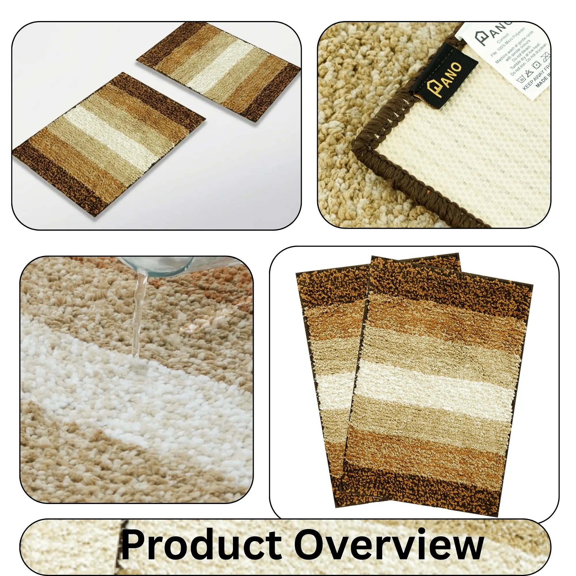 Textured Anti Skid Bathmat - Pano