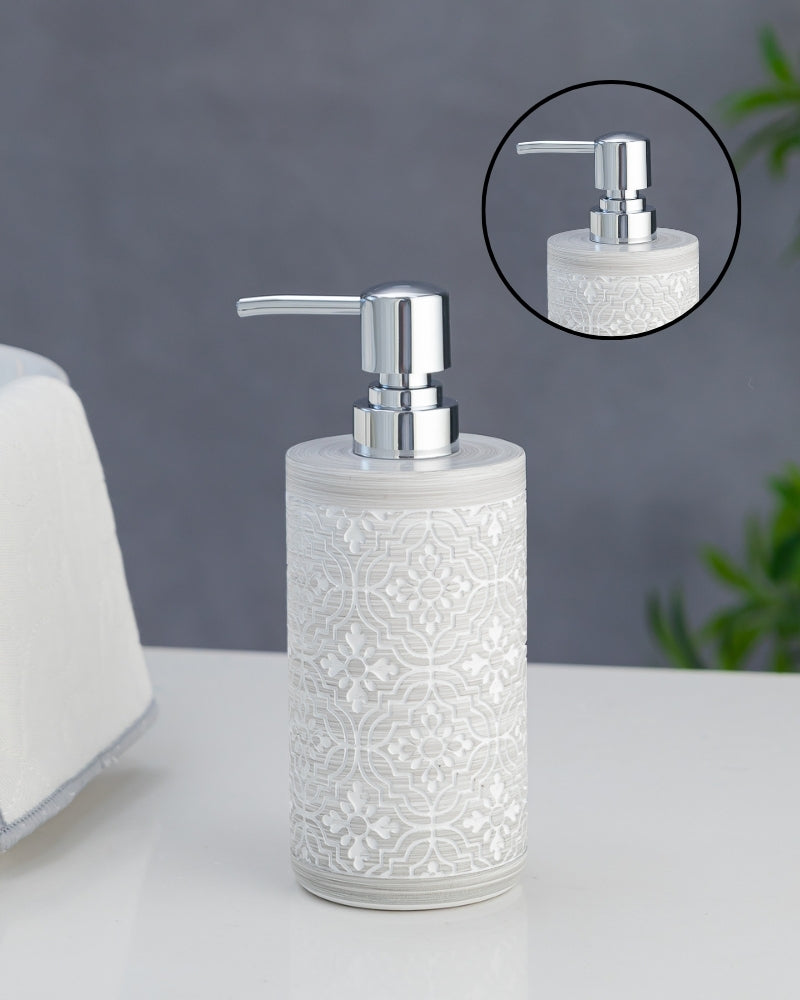 Exclusive Polyresin Soap Dispenser for Handwash for Bathroom Ash Grey - Pano