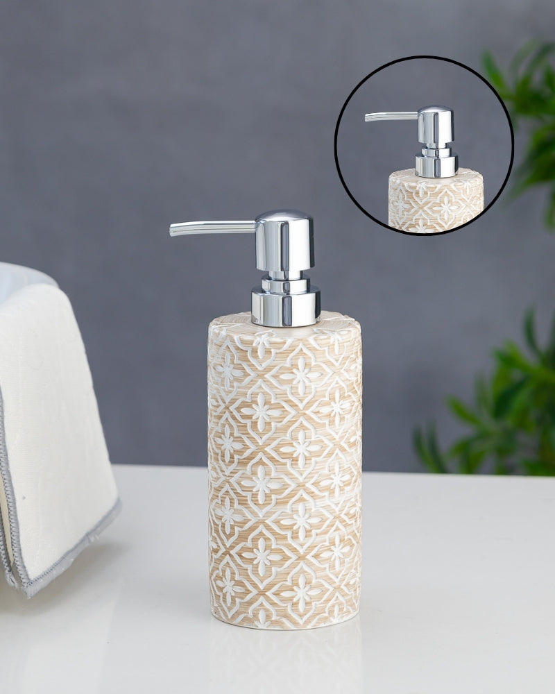 Exclusive Polyresin Soap Dispenser for Handwash for Bathroom Cream - Pano