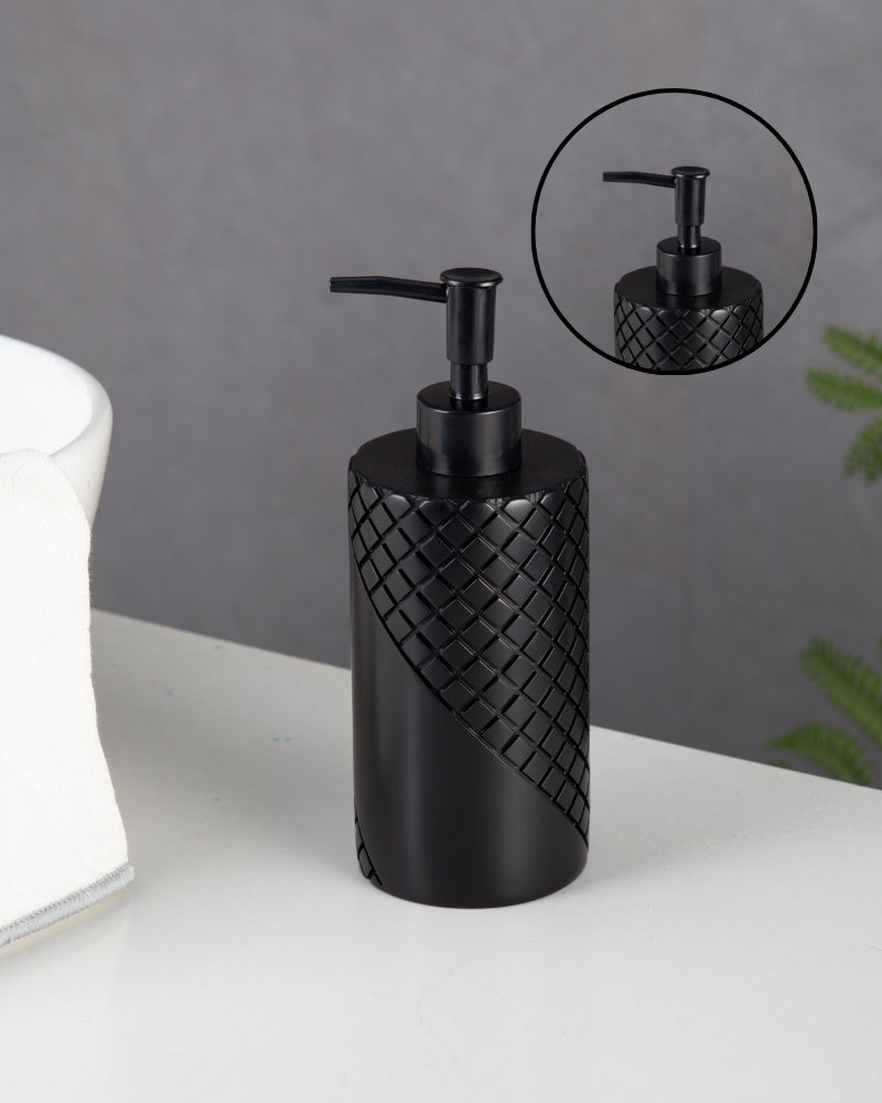 Exclusive Polyresin Soap Dispenser for Handwash for Bathroom Black 1232 - Pano