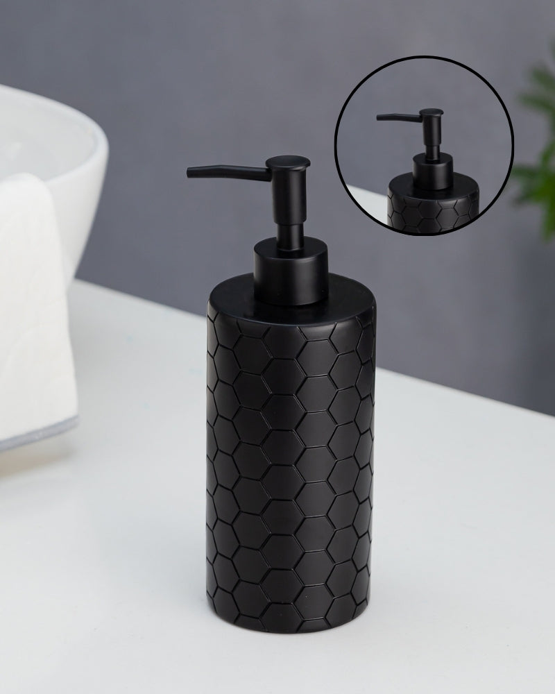 Exclusive Polyresin Soap Dispenser for Handwash for Bathroom Matty Black - Pano