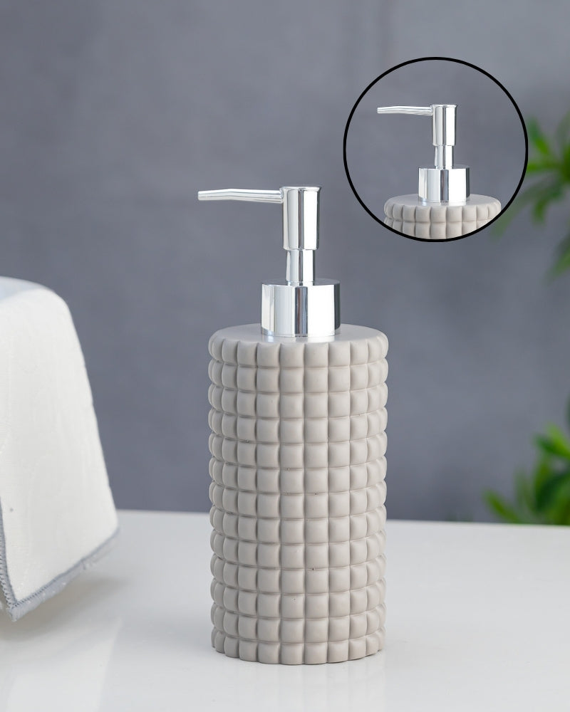 Exclusive Polyresin Soap Dispenser for Handwash for Bathroom Grey 1218 - Pano