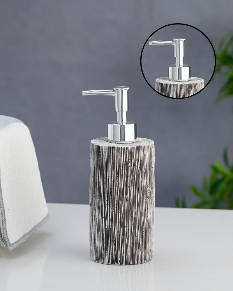 Exclusive Polyresin Soap Dispenser for Handwash for Bathroom Black Stripe - Pano