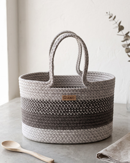 Floris Hand Basket - Grey