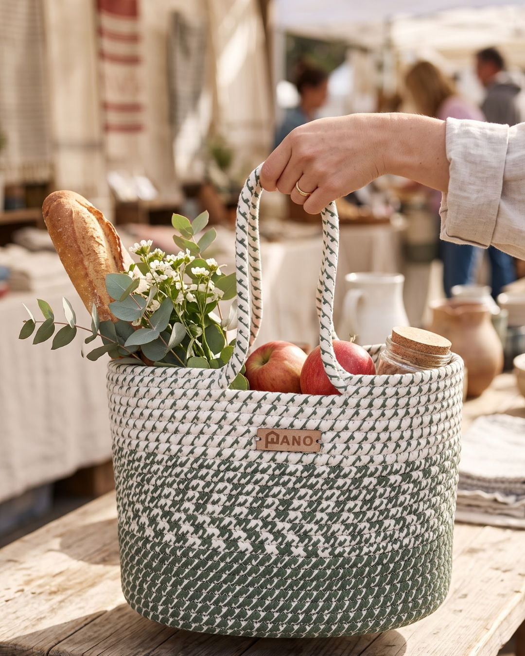 Fiona Multi Purpose Tote Hand Basket - Pano