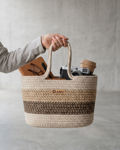 Floris Multi Purpose Tote Hand Basket - Pano