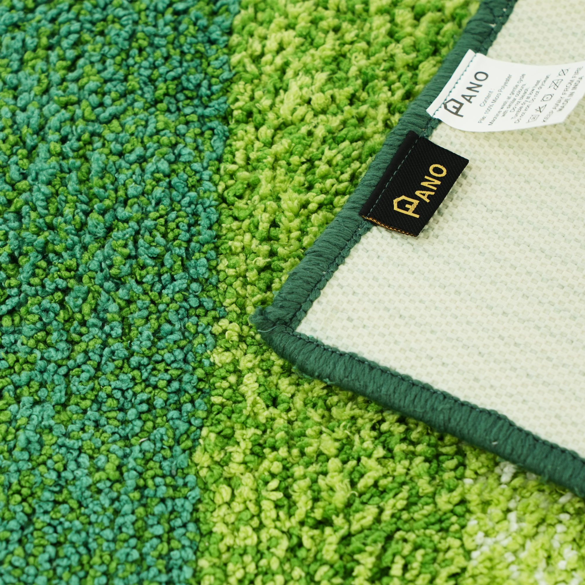 Textured Anti Skid Green soft Bathmat