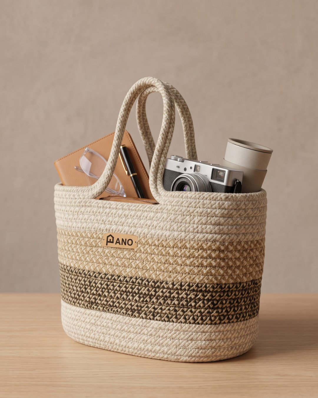 Floris Hand Basket - Brown