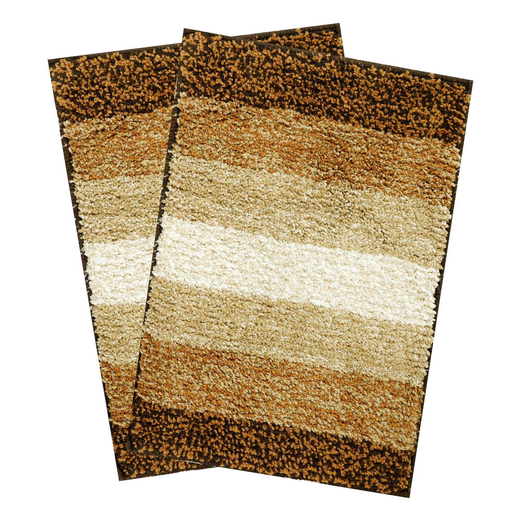 Textured Anti Skid Brown Bathmat - Pano