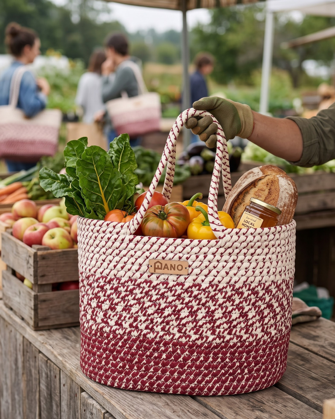Fiona Multi Purpose Tote Hand Basket - Pano