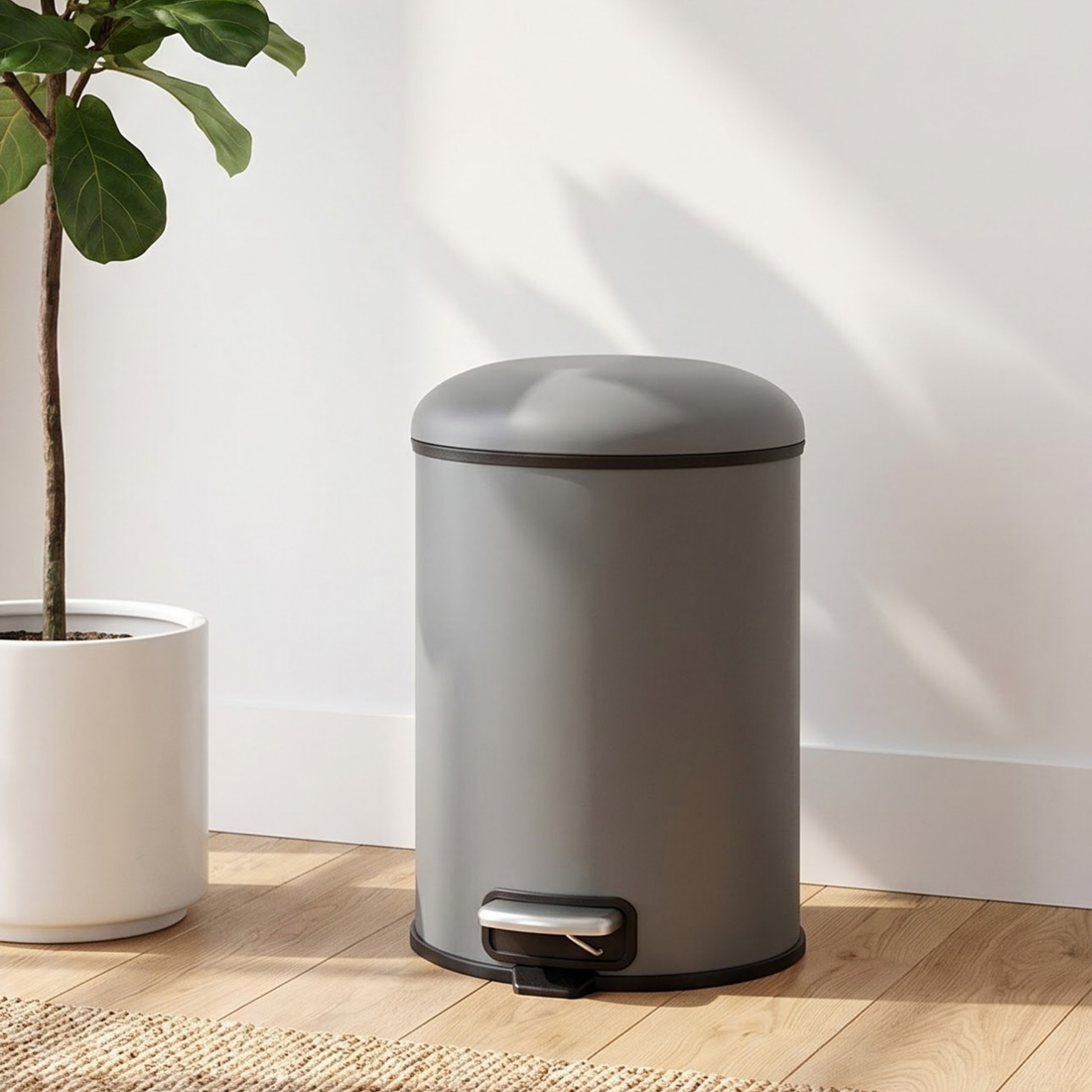 Levante Stainless Steel Soft Close Peddle Dustbins - Pano