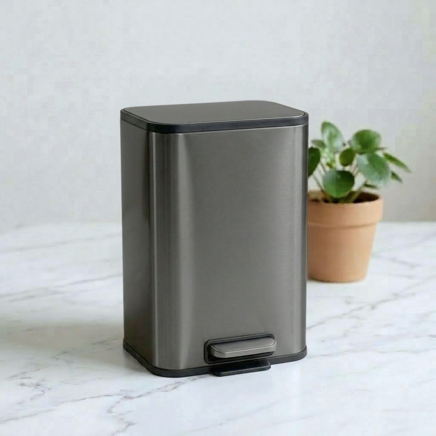 Binova Stainless Steel Soft Close Peddle Dustbins - Pano