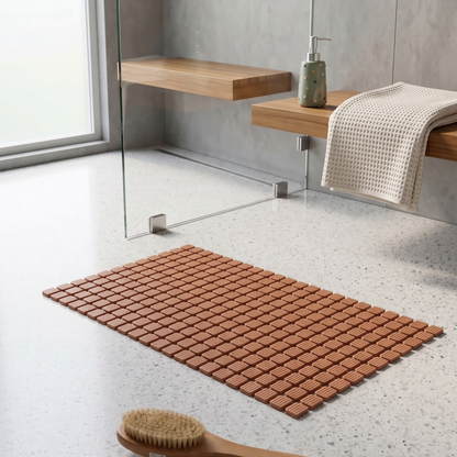 Mizu Anti Slip Shower Mat - Brown
