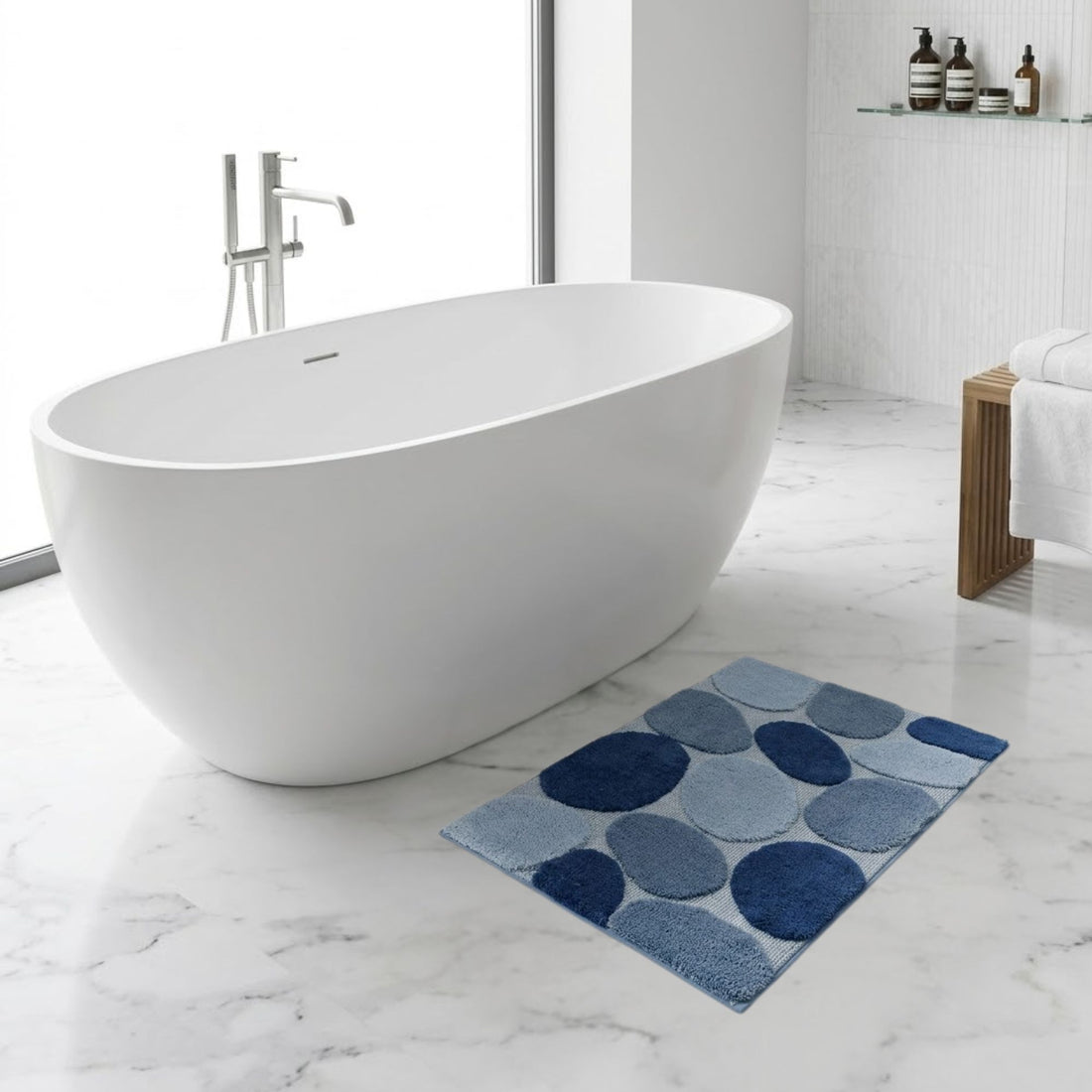Stone Microfiber Anti Skid Bathmat - Pano