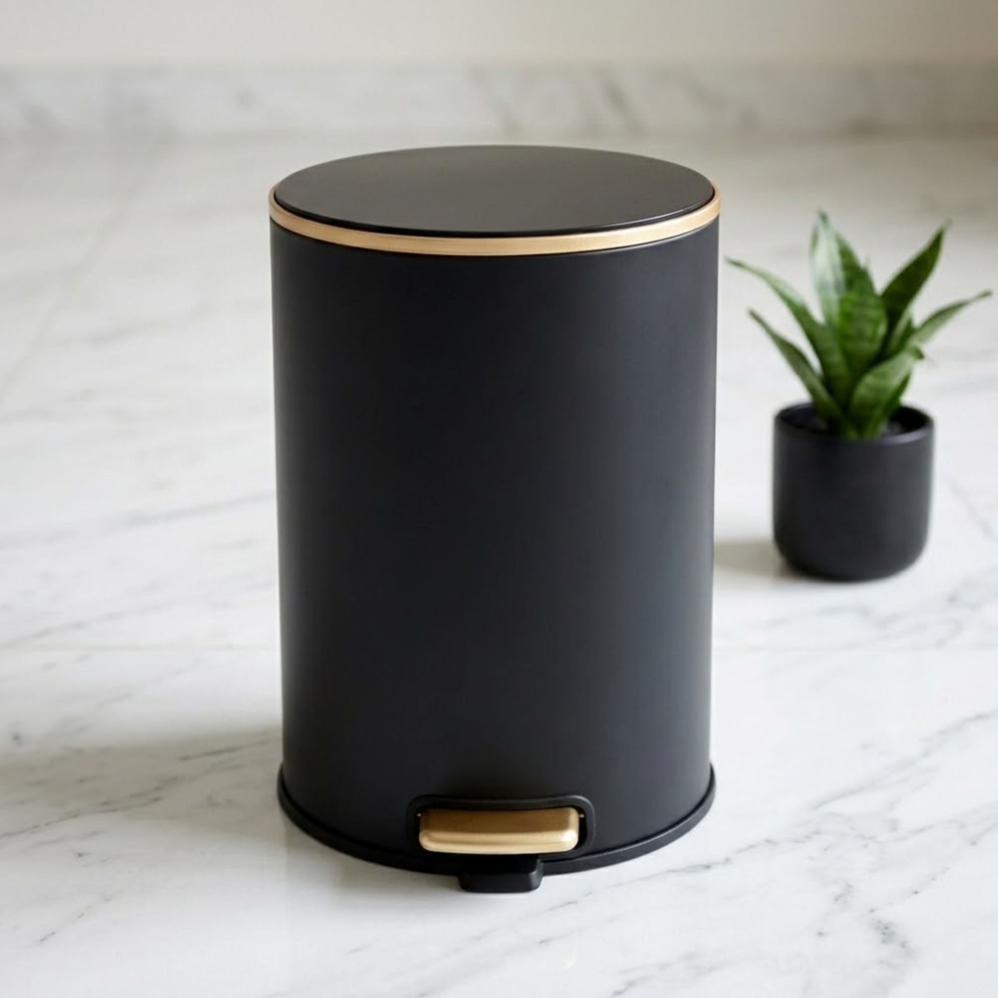 Oxford Stainless Steel Soft Close Peddle Dustbins 8 Litre - Pano