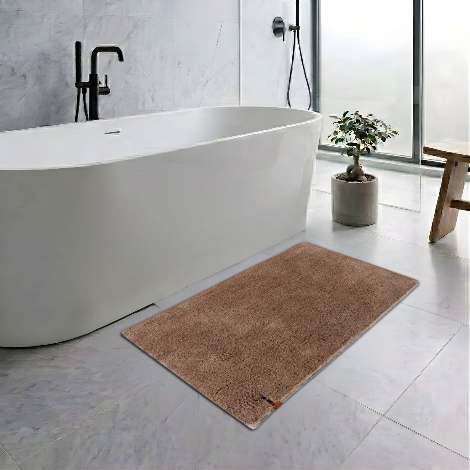Heritage Anti Skid Super Absorbent Bathmat - Pano