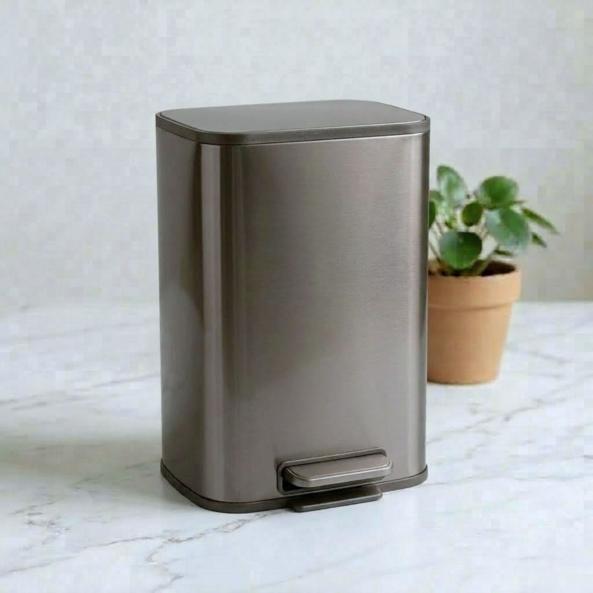 Binova Stainless Steel Soft Close Peddle Dustbins - Pano