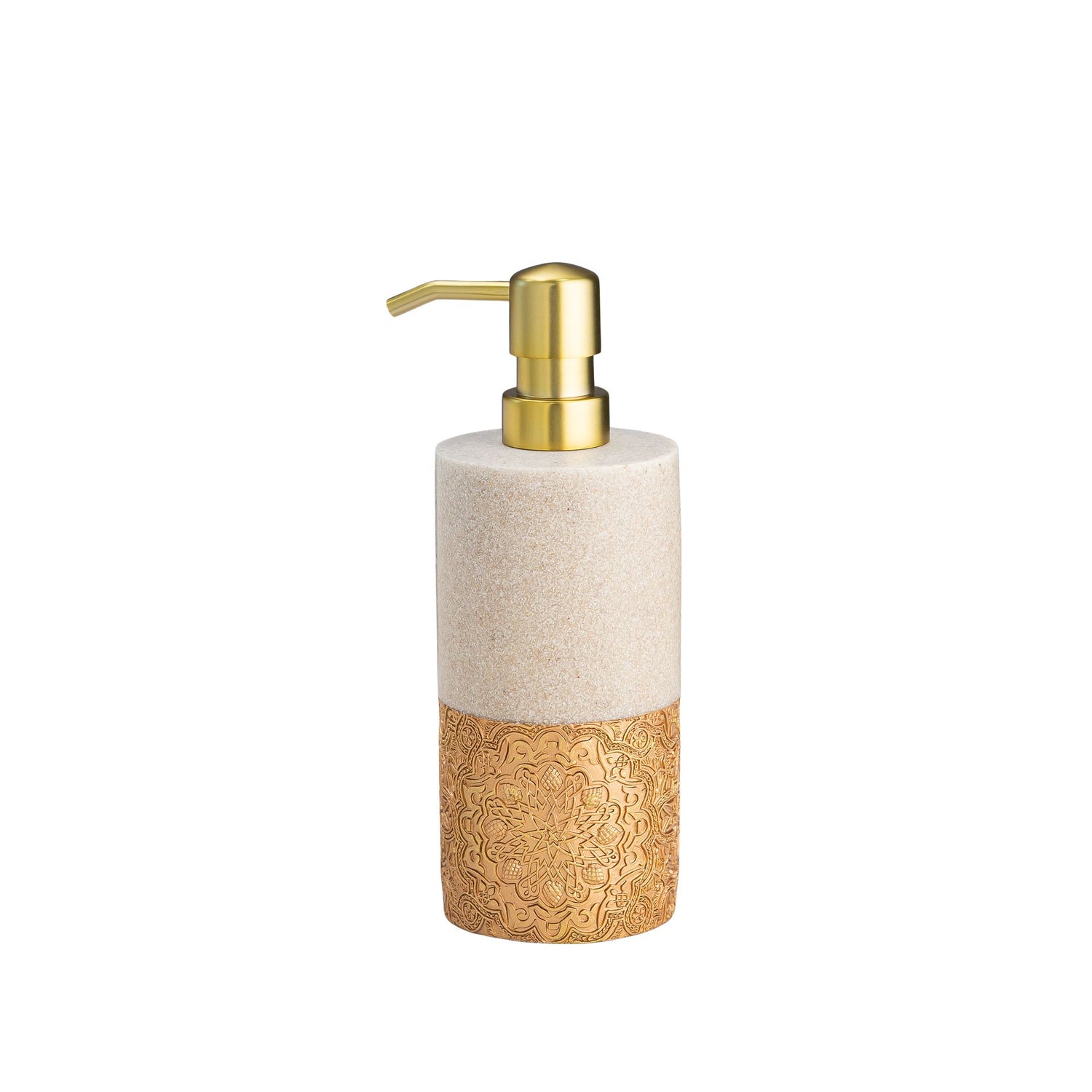 Exclusive Polyresin Soap Dispenser for Handwash for Bathroom Antique Gold - Pano