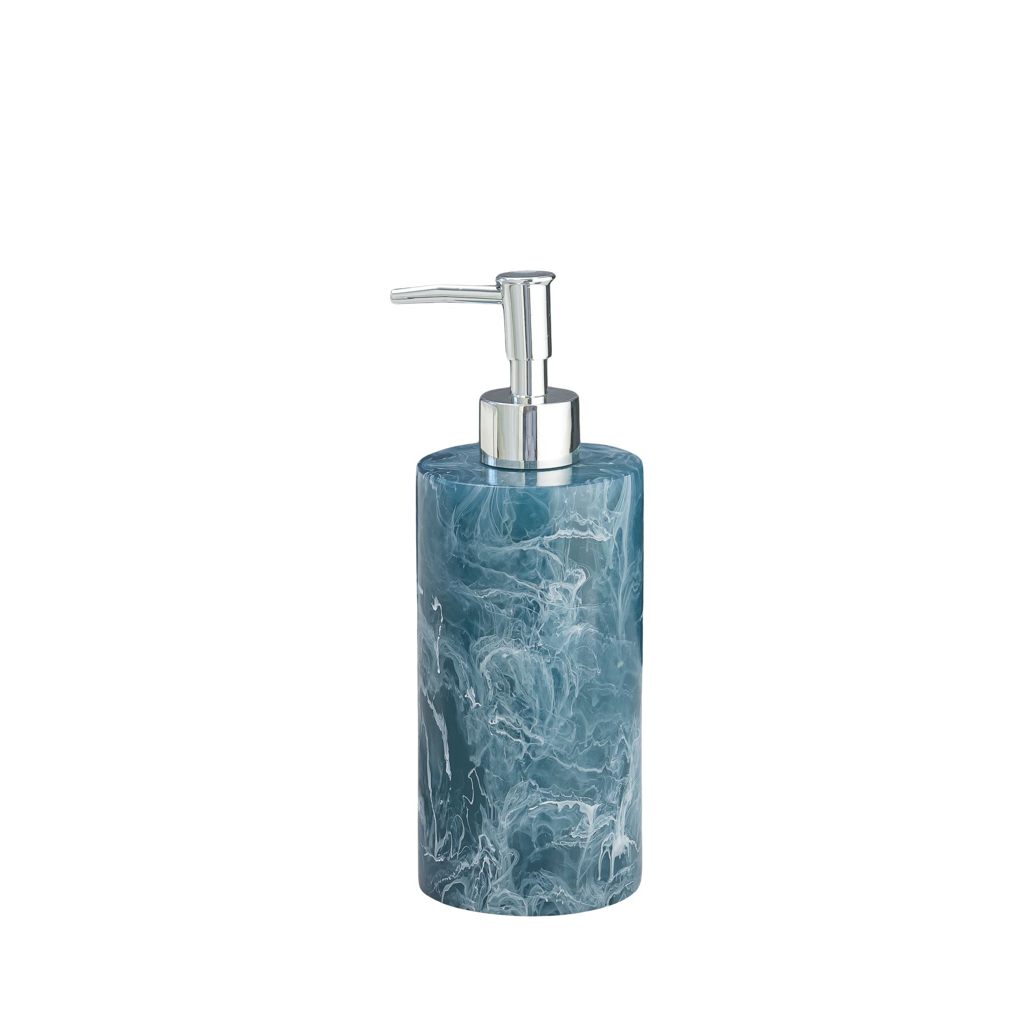 Exclusive Polyresin Soap Dispenser for Handwash for Bathroom Ocean Marble - Pano