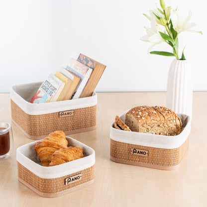 Bamboo Kitchen Utility Geneva Basket | Storage Organiser - Pano