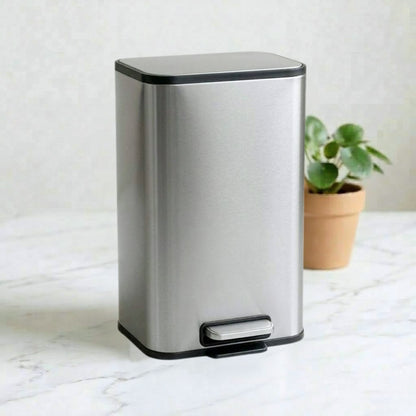 Binova Stainless Steel Soft Close Peddle Dustbins - Pano