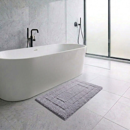 Triple Frame Anti Skid Super Soft Bathmat -Pano