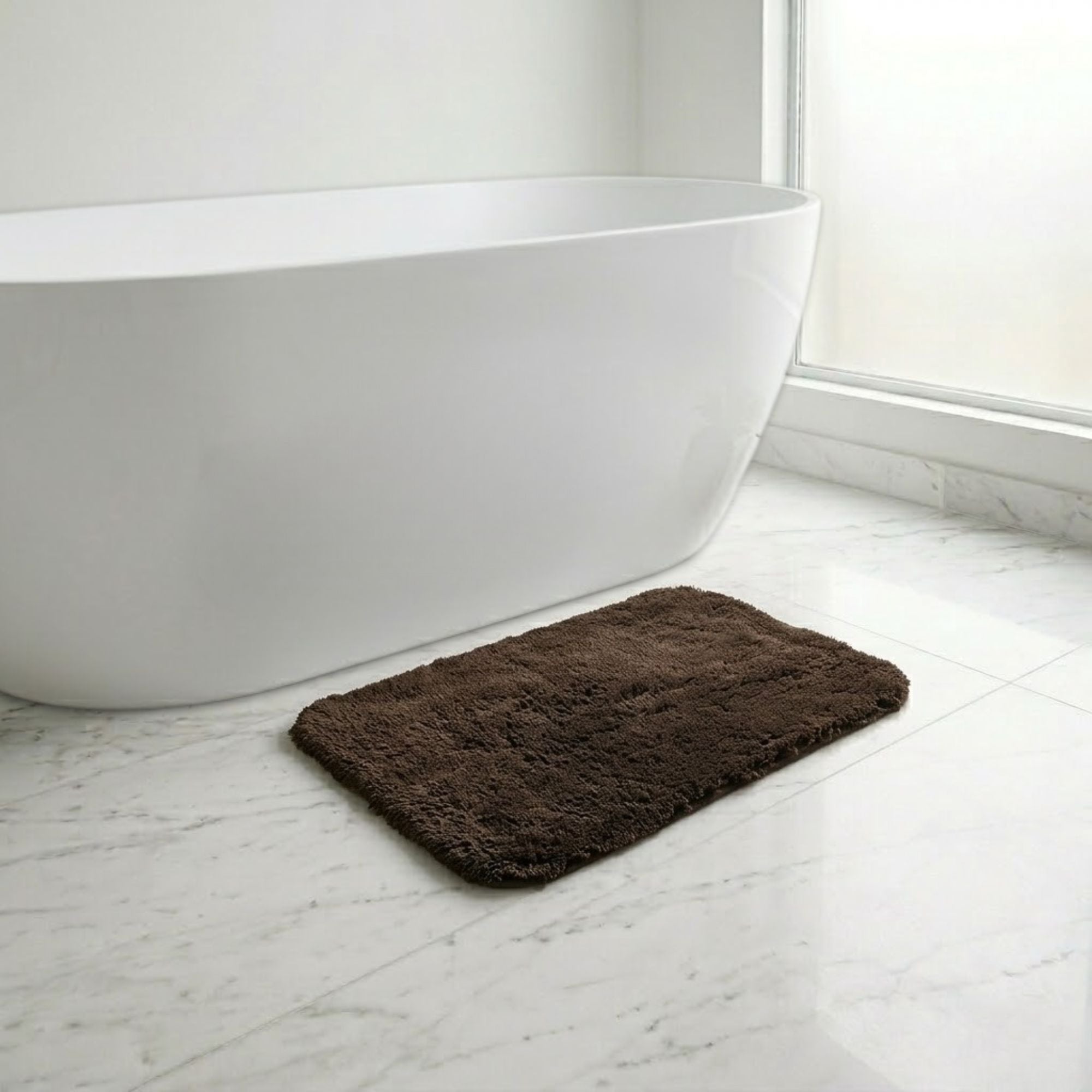 Aura 100 % Cotton 2000 GSM  Anti Skid Bathmat - Pano