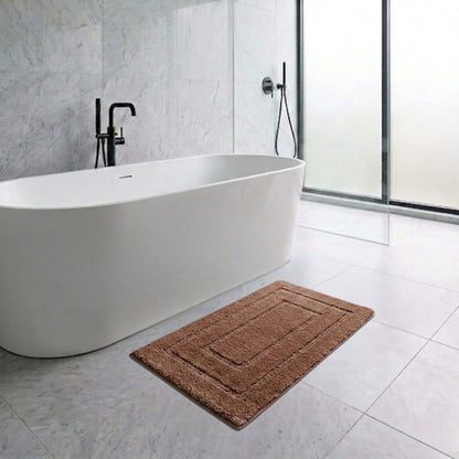 Triple Frame Anti Skid Super Soft Bathmat -Pano