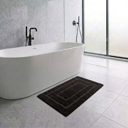 Triple Frame Anti Skid Super Soft Bathmat -Pano