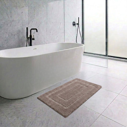 Triple Frame Anti Skid Super Soft Bathmat -Pano