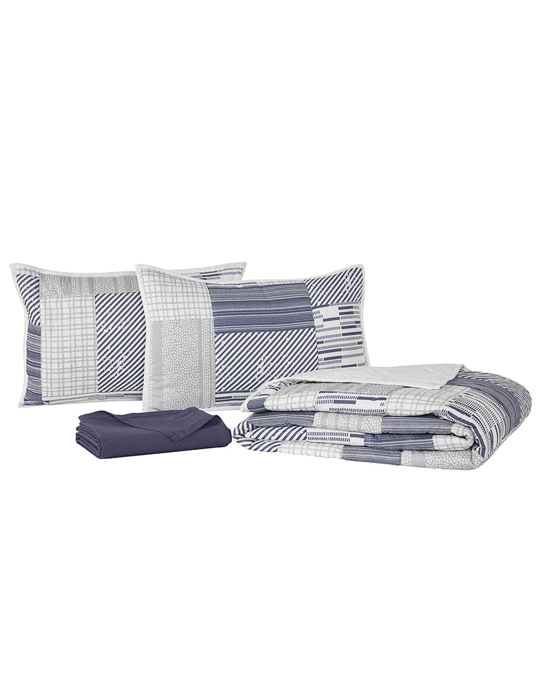 Super Soft Premium Cotton King Size Flat Bedsheet with 2 Pillow Covers and same Color Double Bed Comfort  (Set of 4 Pieces) Pano