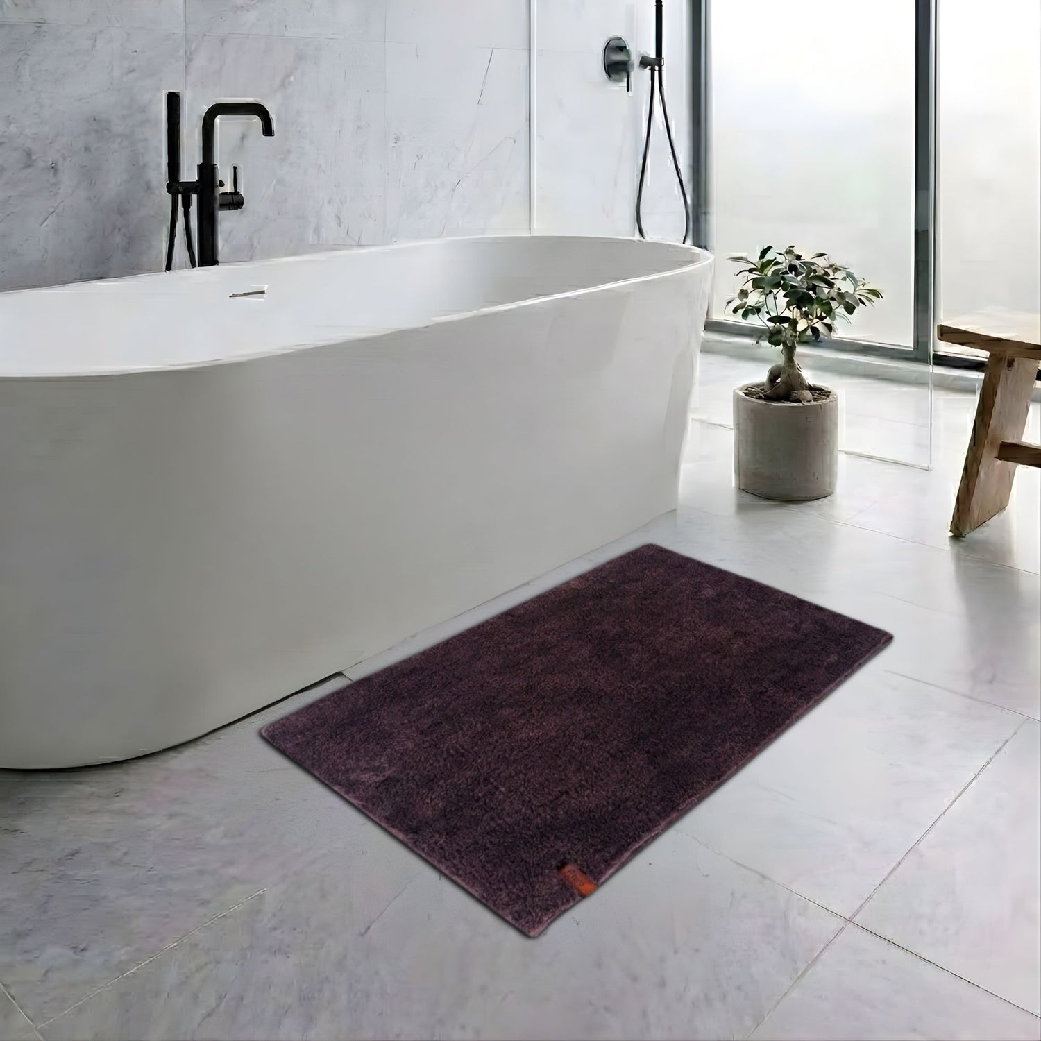 Heritage Anti Skid Super Absorbent Bathmat - Pano