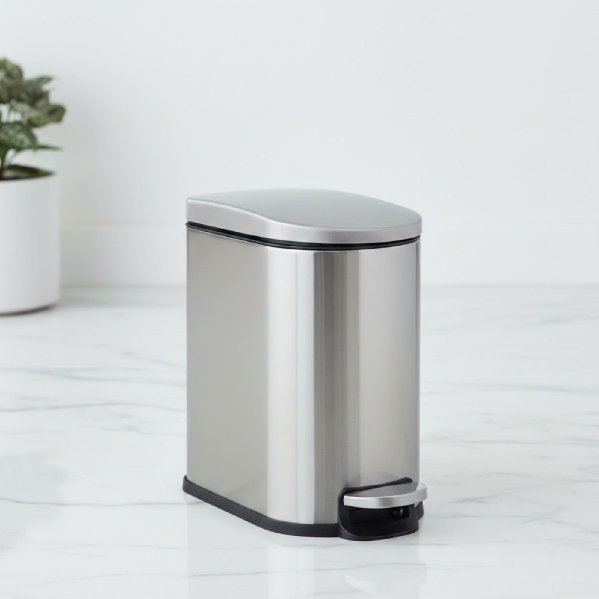 Milo Stainless Steel Step Bin Trashcan 5 Litre - Pano