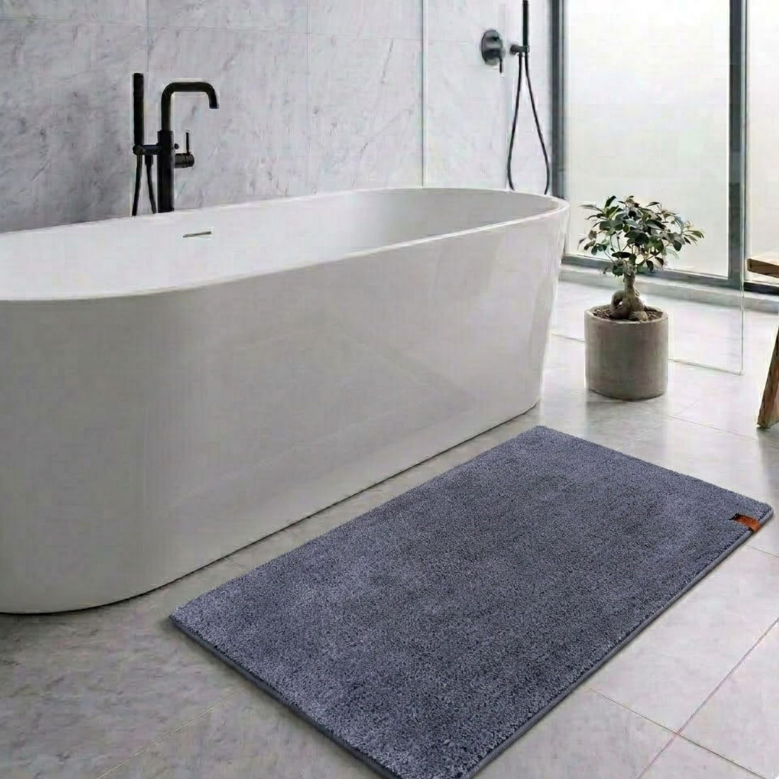 Heritage Anti Skid Super Absorbent Bathmat - Pano