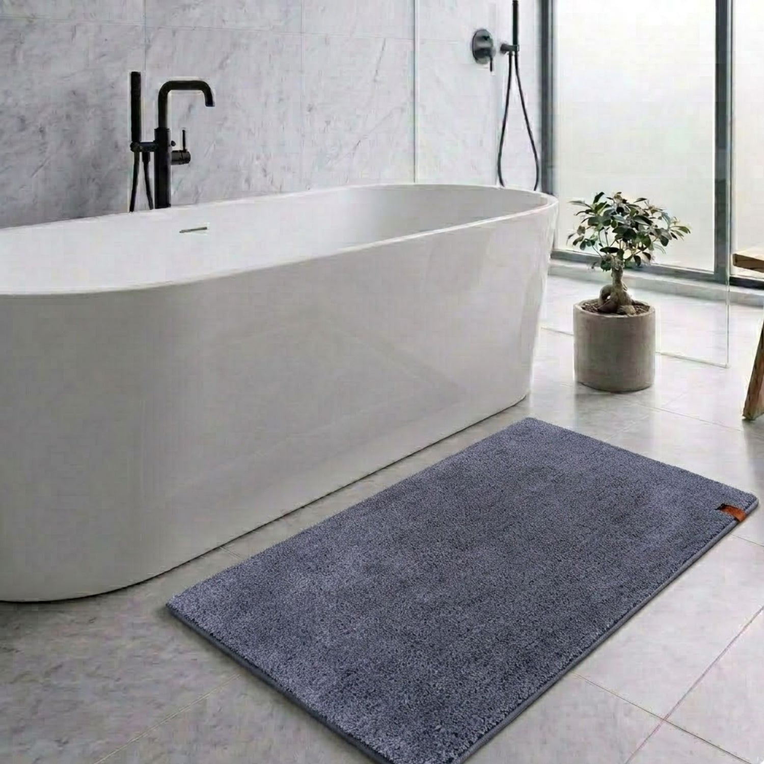 Heritage Anti Skid Super Absorbent Bathmat - Pano