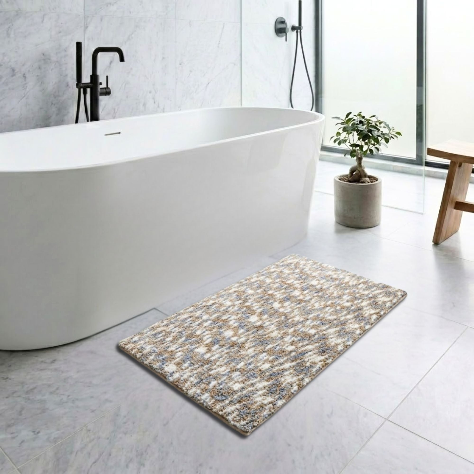 Exotica Anti Skid Super Absorbent Bathmat - Pano