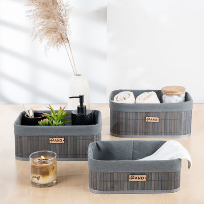 Bamboo Kitchen Utility Zurich Basket | Storage Organiser - Pano