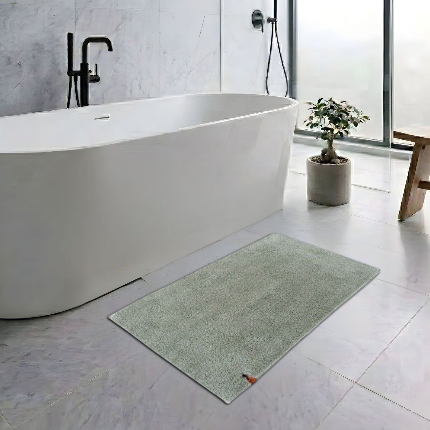 Heritage Anti Skid Super Absorbent Bathmat - Pano