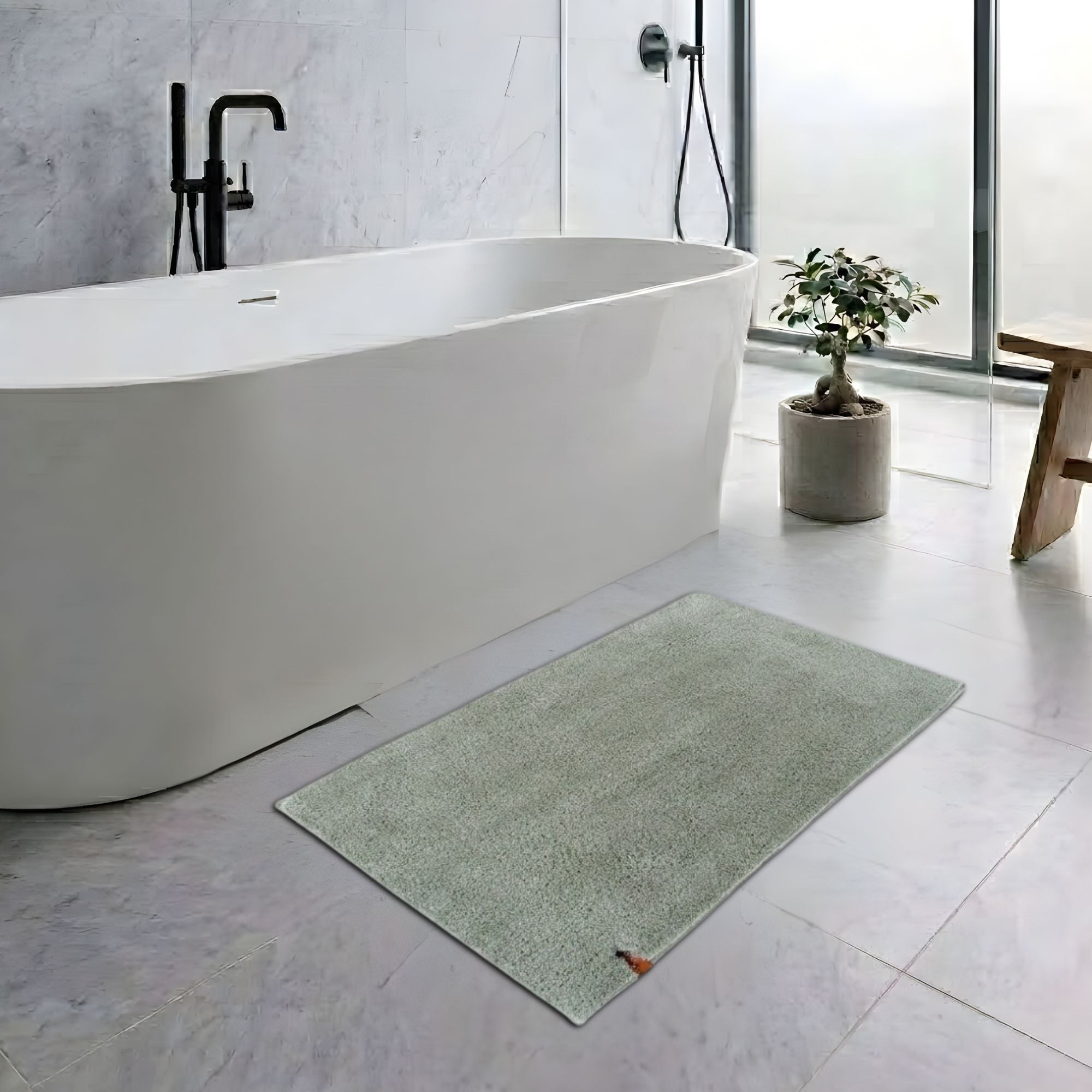 Heritage Anti Skid Super Absorbent Bathmat - Pano