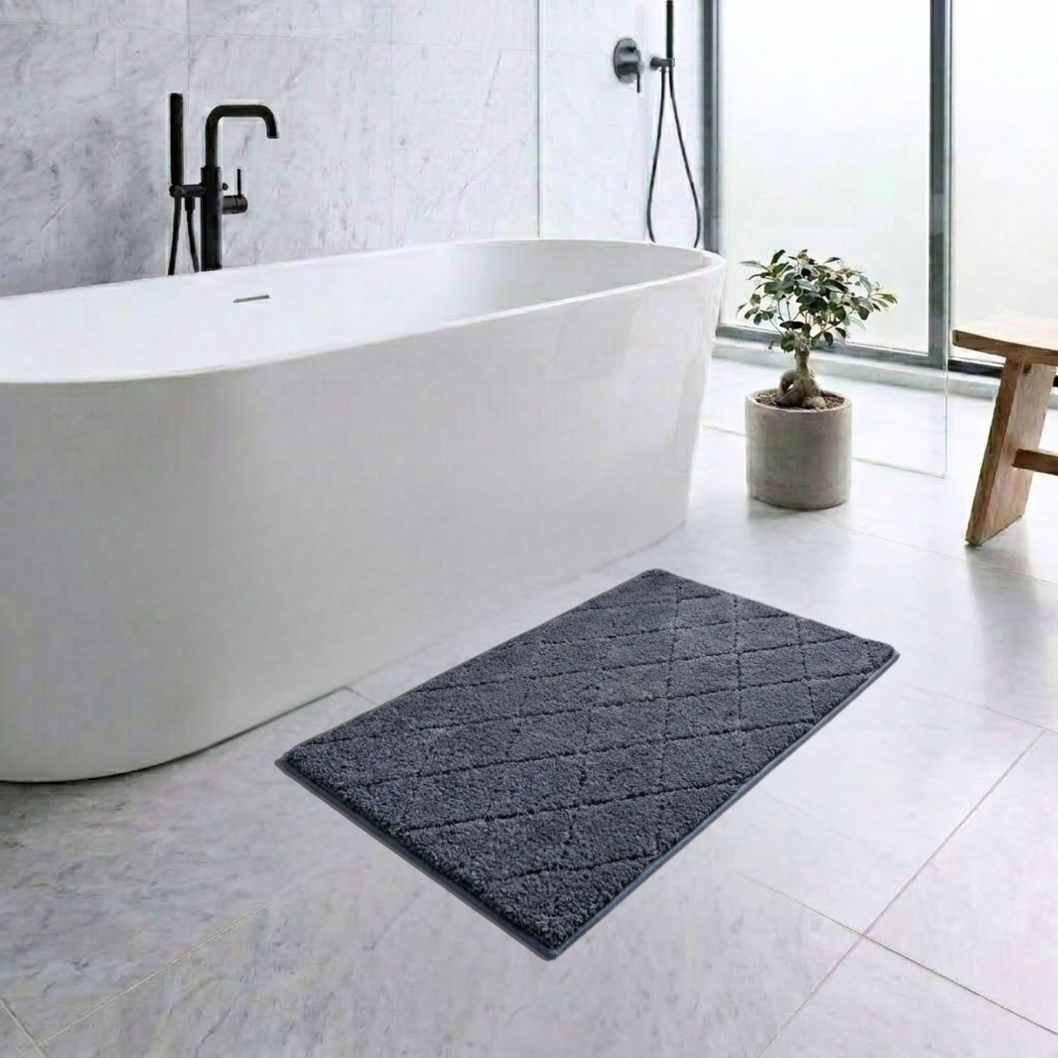 New Diamond Anti Skid Bathmat - Pano